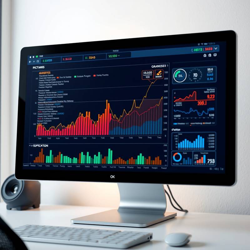 Dataanalyse på en datamaskin skjerm